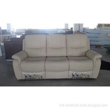 G-3682 3RR+2RR+1R Recliner Sofa Semi-aniline Top Grain Cow Leather+ Pv